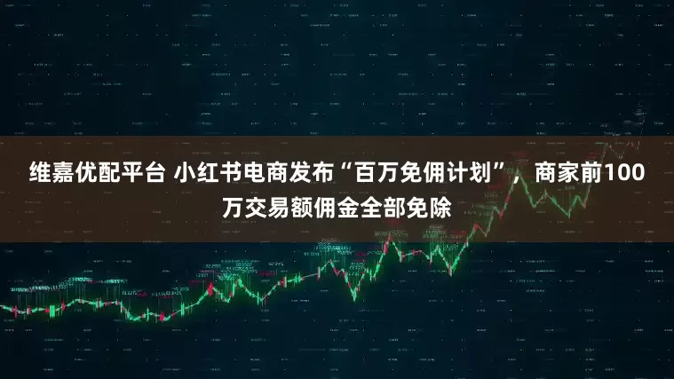 维嘉优配平台 小红书电商发布“百万免佣计划”，商家前100万交易额佣金全部免除